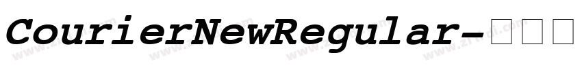 Courier New Regular字体转换